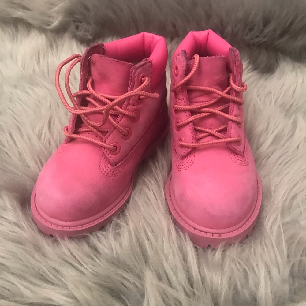 Pink Timberlands - Picture 2 of 2